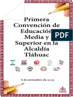 Pendón_Primera Convención de Educación Media y Superior