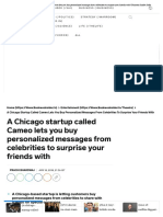 A Chicago Startup Called Cameo Lets You Buy Personalized Messages From Celebrities To Surprise Your Friends With