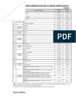 Muet Interview Schedule For The Academic Session 2019-20: Sr. No. Date District / Category Reporting Time Interview Time