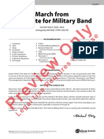 March From First Suite For Military Band: Preview Only