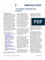 An Assessment of Market Information Systems in East Africa