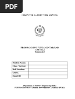 CSC 102L - PF Lab Manual Ver 2.0