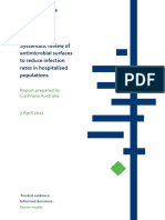 Systematic Review of Antimicrobial Surfaces To Reduce Infection Rates in Hospitalised Populations