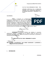 Minuta DIRECTEMAR Nueva Directiva - Sobre Examinacion en Buceo para Revision Oct.2019.