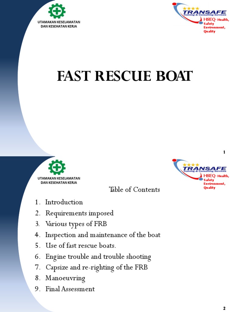 1 - Rescue Boat Training | PDF