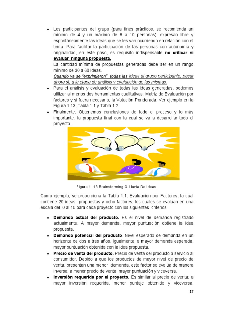 Tarea Lluvia De Ideas Ejemplo Demanda Precios