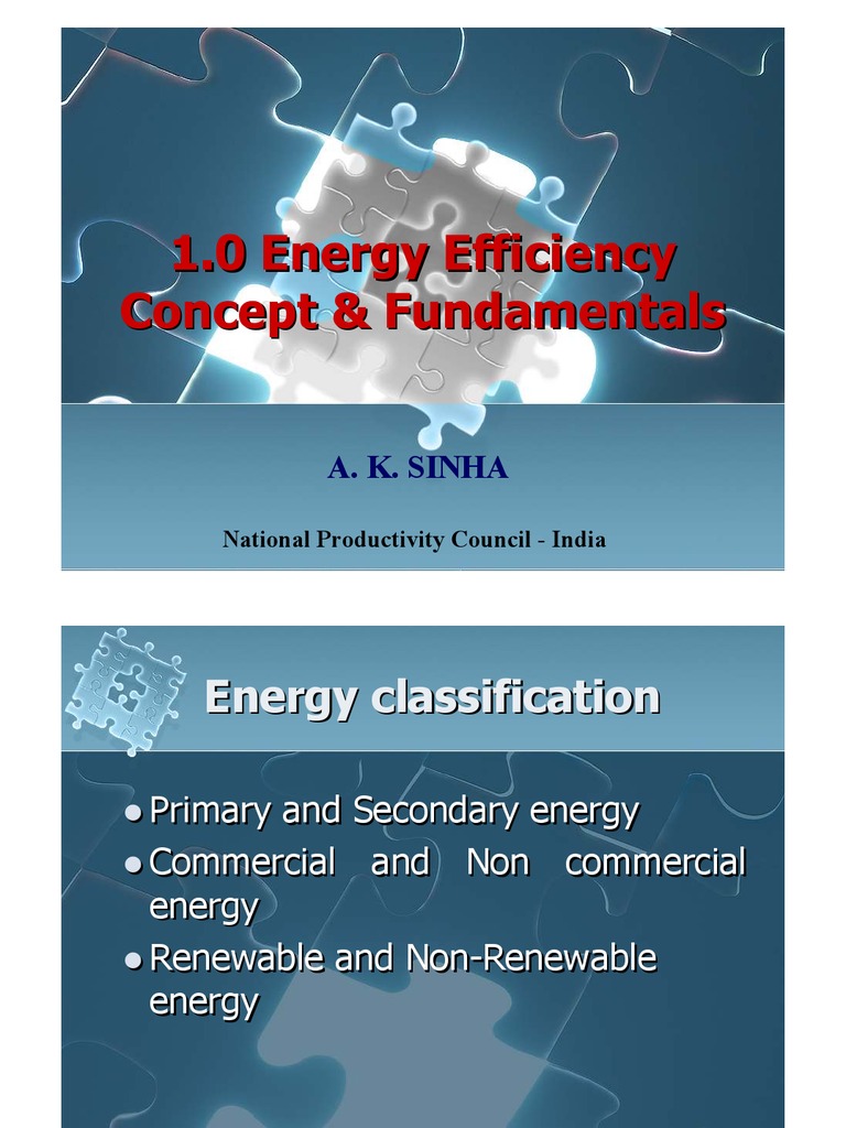 Energy Efficiency Concepts and Strategies | PDF | Efficient Energy Use ...