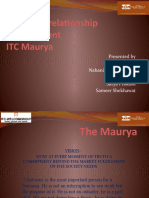 Customer Relationship Management ITC Maurya