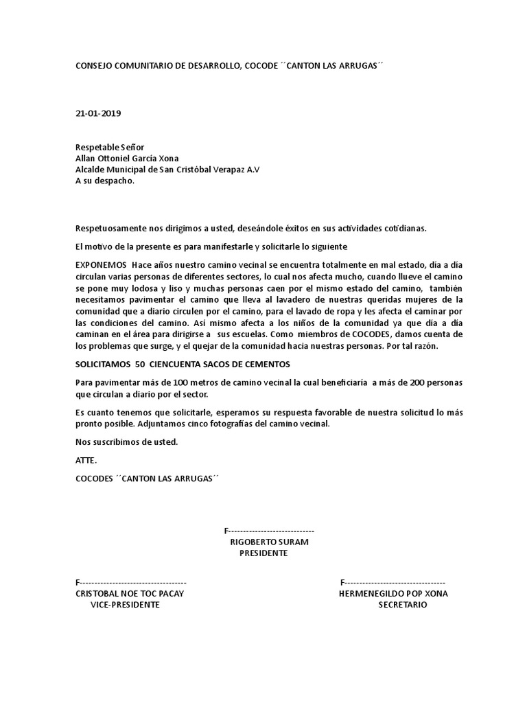 Solicitud Alumbrado Publico Pdf