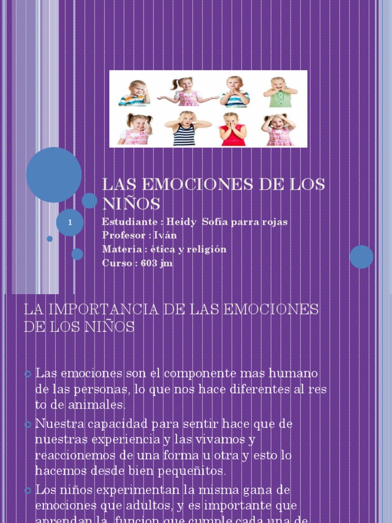Las Emociones de Los Niños | PDF | Ira | Las emociones