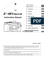 Olympus OM-D E-M1 Mark II Instruction Manual (Firmware 3.2 Update, March 2020)