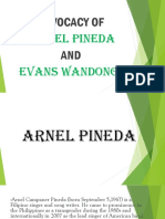 Advocacy of Arnel Pineda and Evans Wandongo
