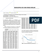 Determinación Crioscopica de Una Masa Molar