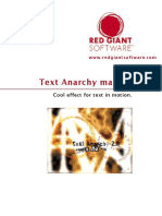 Text Anarchy Manual: Cool Effect For Text in Motion