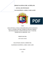 Aplicación de La Yupana para La Construcción Del Número Con Niños y Niñas