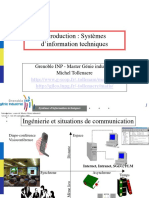 Introduction: Systèmes D'information Techniques: Grenoble INP - Master Génie Industriel Michel Tollenaere