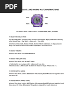 SKMEI 1100 Digital Watch Instructions