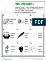 Vowel Digraphs Ea PDF