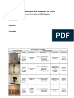 Hazard Identification, Risk Assessment and Control: First and Second Floor of CEAFA Building