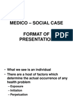 Medico - Social Case Format of Presentation
