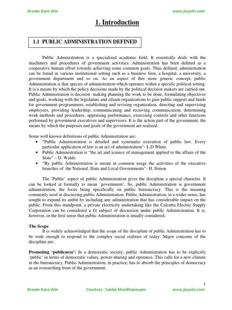 Understanding Public Administration | PDF | Bureaucracy | Public ...