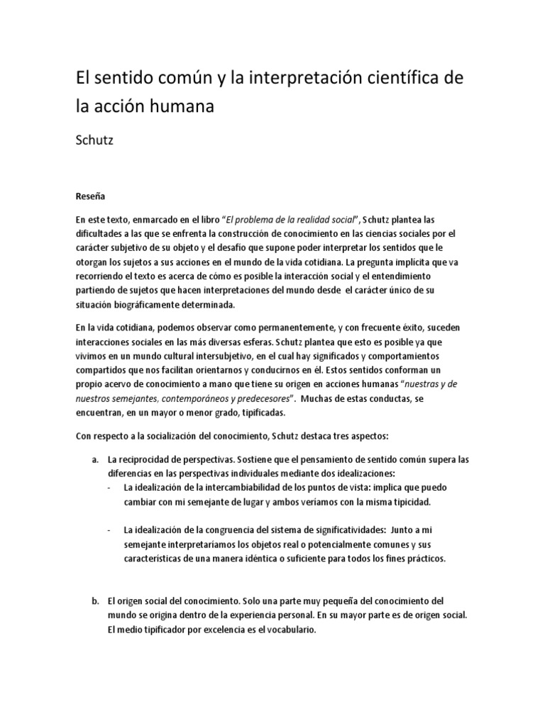 El Sentido Comun y La Interpretacion Cie | Descargar gratis PDF ...