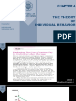 Chapter 4 the Theory of Individual Behavior