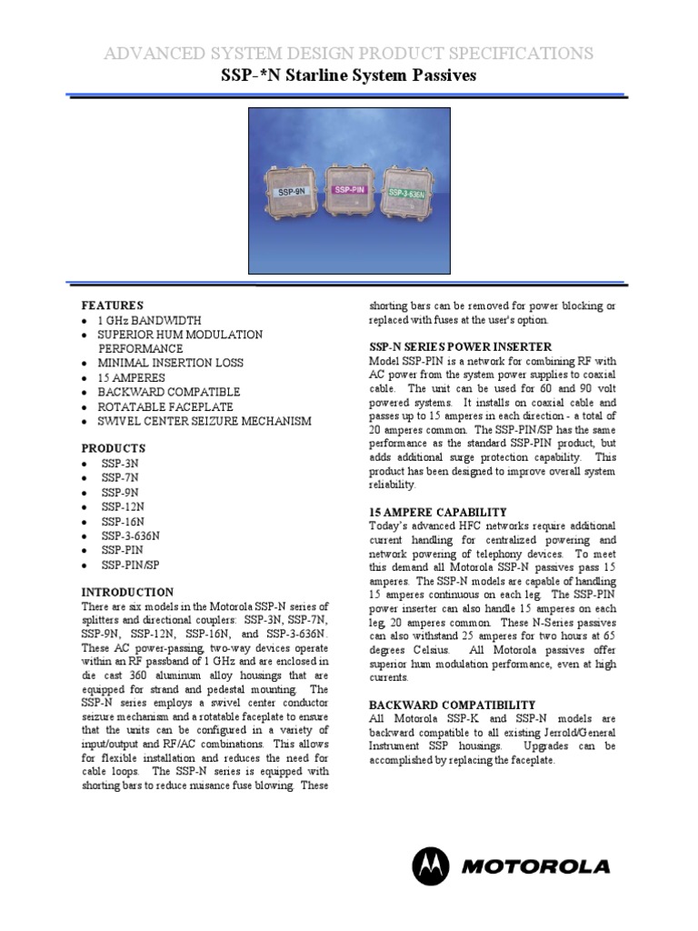 SSP-N Series Product Specifications | PDF | Electrical Components ...