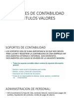 soportes de contabilidad y titulos valores