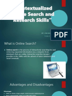 "Contextualized Online Search and Research Skills": By: Angelica Marie S. Joven S 11-C