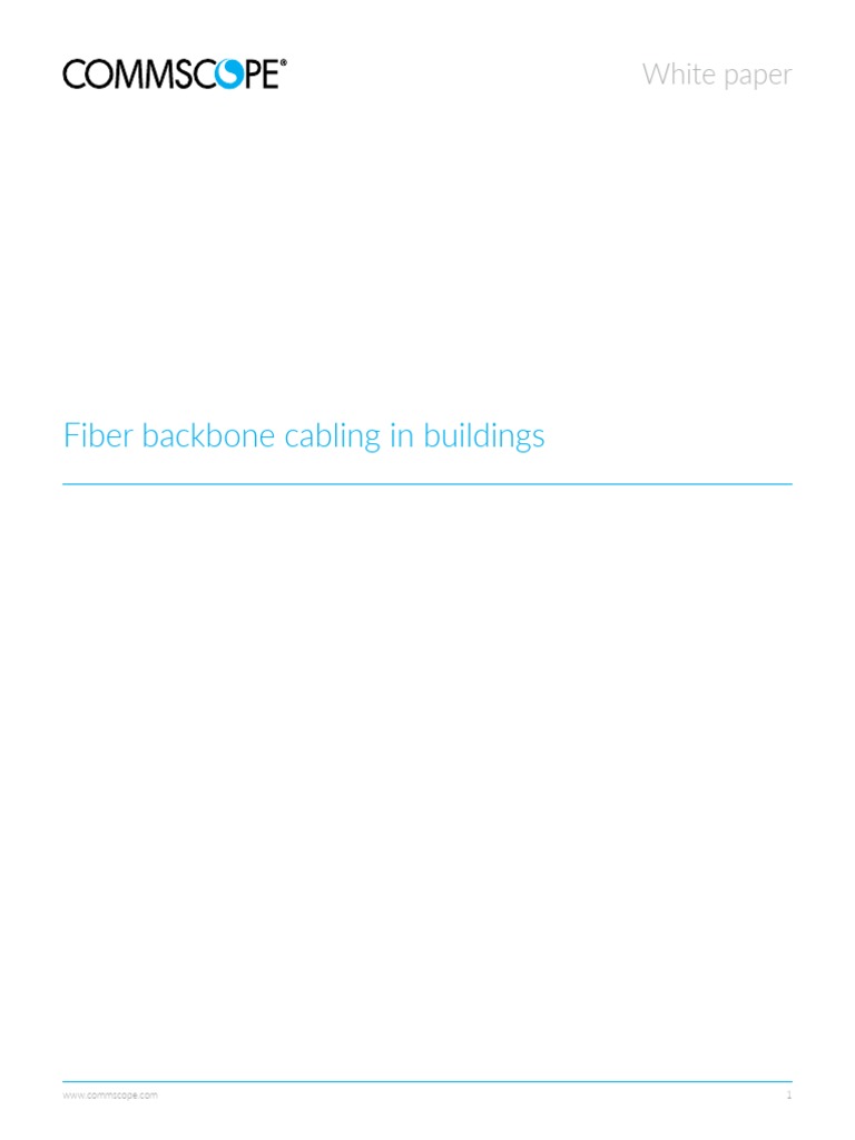 Fiber Backbone in Buildings WP-109423-En | PDF | Optical Fiber ...