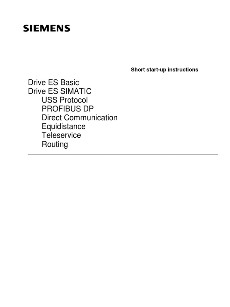 Drive ES Short StartUp Instructions PDF Personal Computers