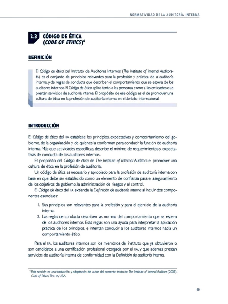 Ética Profesional Del Auditor Interno | PDF | Auditoría | Comportamiento