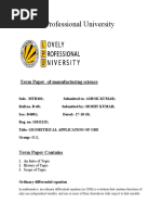 Ordinary Differential Equation