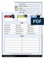 Warrior Charactersheet PDF