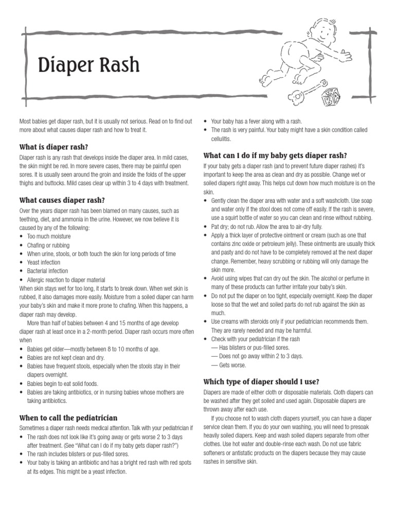 Diaper Rash What Is Diaper Rash? What Can I Do If My Baby Gets Diaper Rash? PDF Diaper