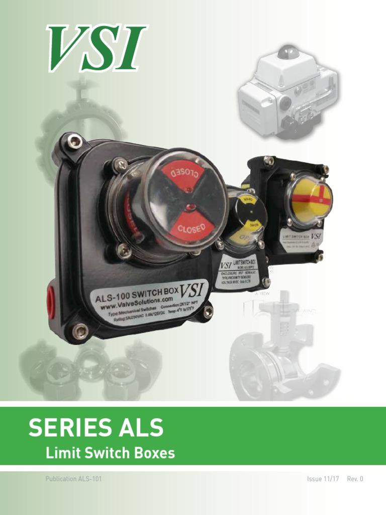 Vsi Series Als Limit Switches PDF Electrical Connector Valve