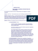 Philippines Anti-Money Laundering Act of 2001