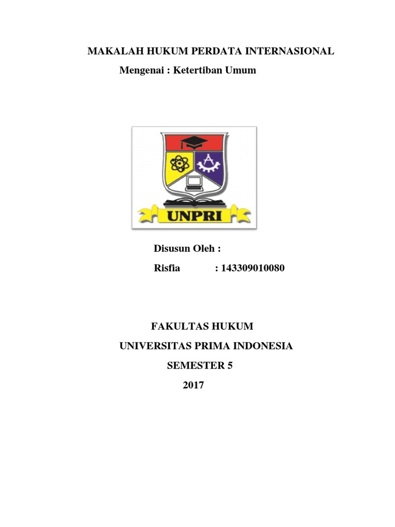 Makalah Hukum Perdata Internasional