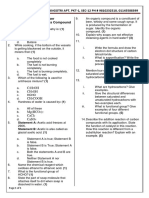 Test Paper - Carbon and Its Compounds