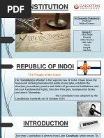 Constitution: Dr. Dipanwita Chakraborty Professor Political Science