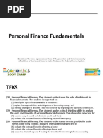 Personal Finance Fundamentals