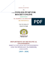 Pistonless Pump For Rocket Engine: Department of Mechanical Engineering