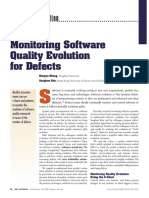 Monitoring Software Quality Evolution For Defects