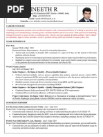 CV - Vineeth R - 18DM237