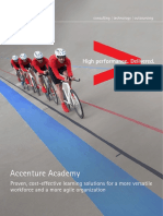 Accenture Academy: Proven, Cost-Effective Learning Solutions For A More Versatile Workforce and A More Agile Organization