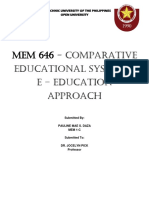 Mem 646 - Comparative Educational Systmen, E - Education Approach