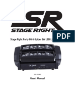 Stage Right Party Mini-Spider 3W LED Light (RGBW)