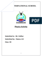Physics Activity Khushi