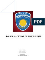 History and Structure of Timor-Leste's National Police Force